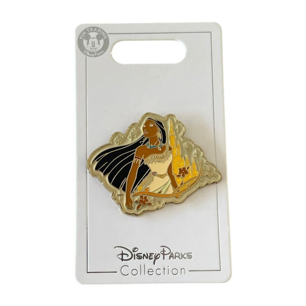 Disney Parks Pocahontas Sparkle Glitter Castle Pin - Picture 7 of 7